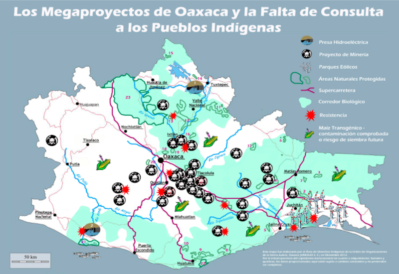 Amenazan con megaproyectos en pueblos indígenas de Oaxaca