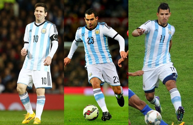 Argentina sufre: Enfrentará a Brasil sin Messi, Agüero y Tevez