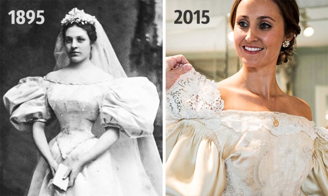 Este vestido de novia ha pasado por 10 bodas familiares en 120 años