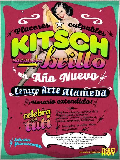 Fiesta Kitsch ‘Sacando Brillo’ para recibir el año nuevo en Centro Arte Alameda