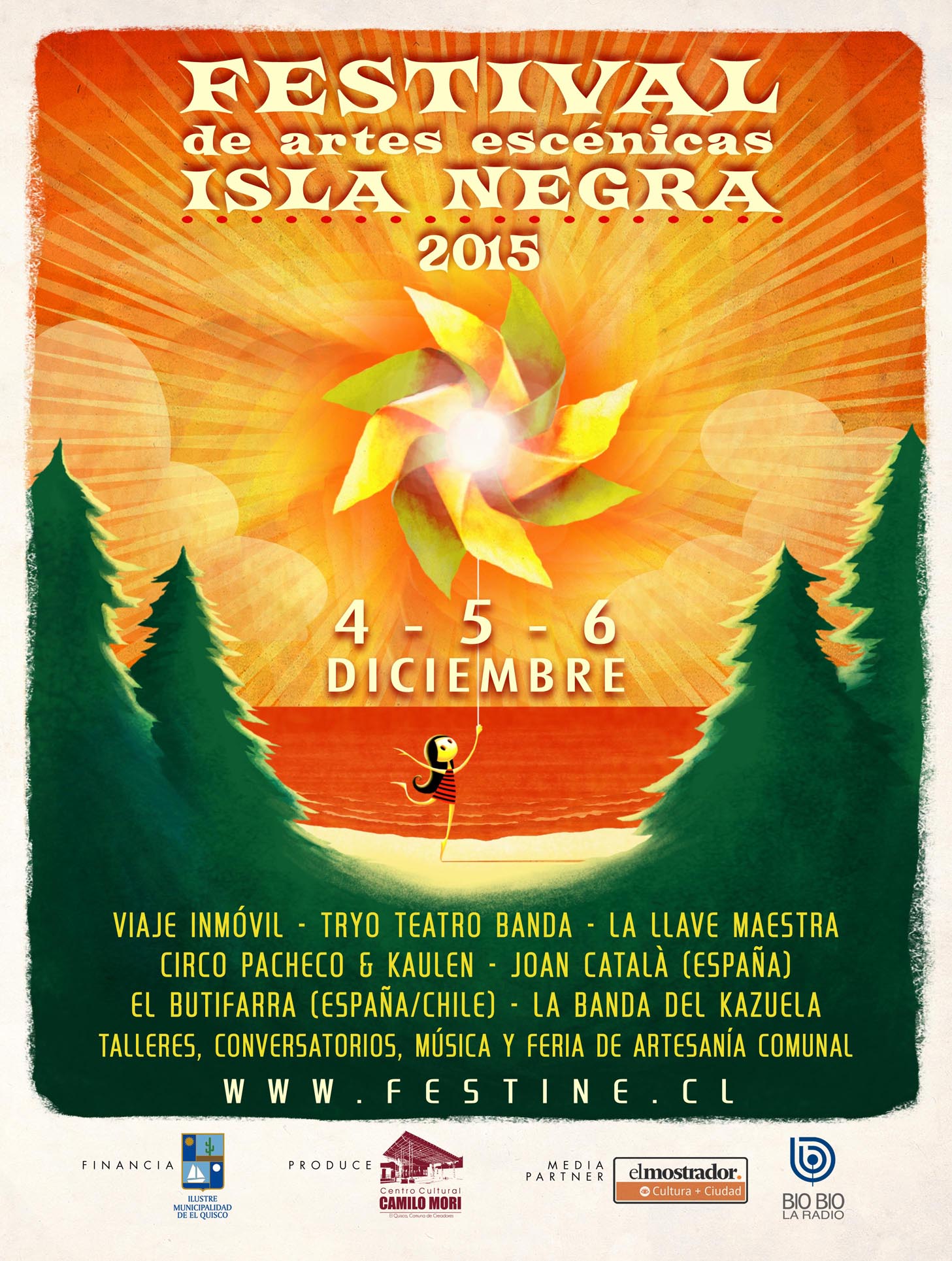 Festival de Artes Escénicas de Isla Negra incluirá artistas internacionales y una carpa con música en vivo
