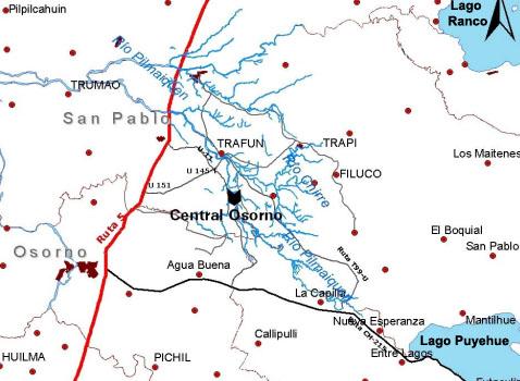 Comunidades mapuche rechazan instalación de hidroeléctrica Osorno en el río Pilamaiken