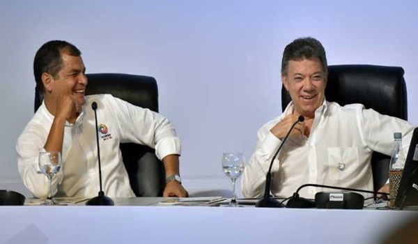 Correa y Santos afianzan la relación bilateral entre Ecuador y Colombia