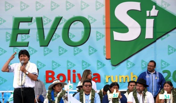 Evo Morales comienza campaña para el referéndum que le permita una nueva reelección