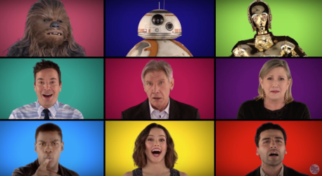 ¡Buenísimo! Elenco de Star Wars canta las canciones de la película a capella