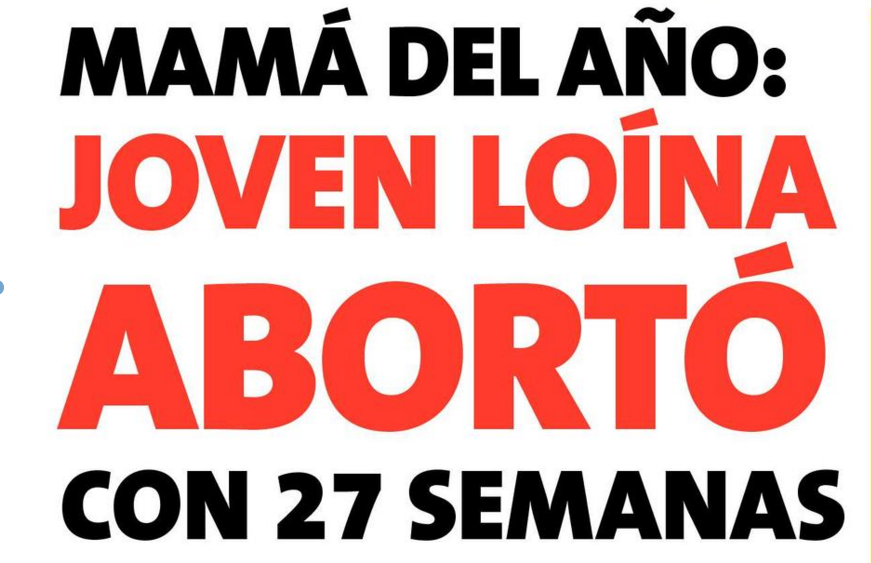 El titular ofensivo que atenta contra los derechos de la mujer que decide abortar