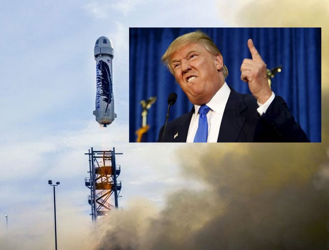 Estados Unidos: Proponen enviar a Donald Trump en un cohete al espacio exterior