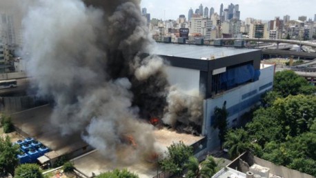 Incendio en Canal 13 y TN