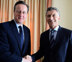 Macri se reunió con David Cameron
