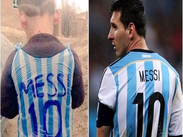 Buscan al niño de la camiseta-bolsa albiceleste de Messi