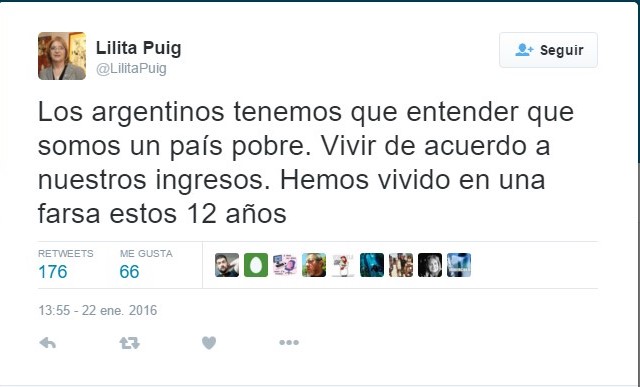 Legisladora del Parlasur afirma que Argentina tiene que vivir «como un país pobre»
