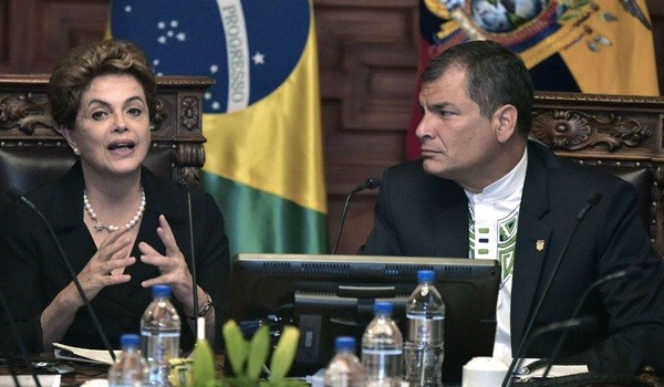 Dilma y Correa acordaron inversiones entre Brasil y Ecuador