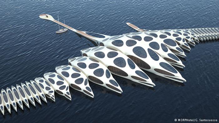 FOTOS: Reimaginando el futuro con un sofisticado diseño para un barco-hotel sustentable