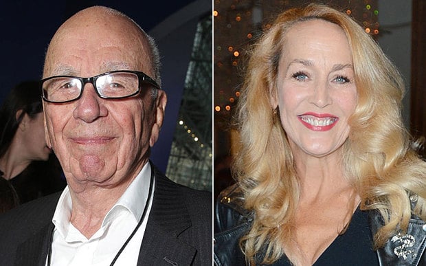 Rupert Murdoch y Jerry Hall hacen público su compromiso al estilo de la vieja escuela, con un anuncio en el diario