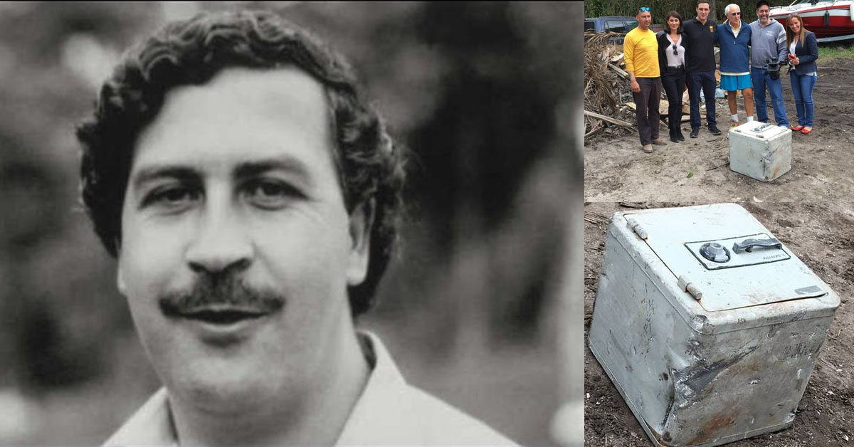 Encuentran una caja fuerte al demoler la casa de Pablo Escobar