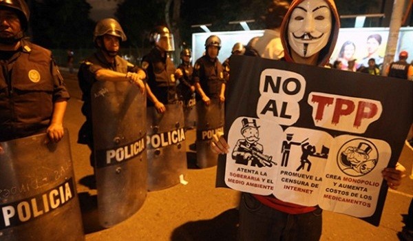 Movimientos populares de Chile, Perú y Argentina marcharon contra el Acuerdo Transpacífico