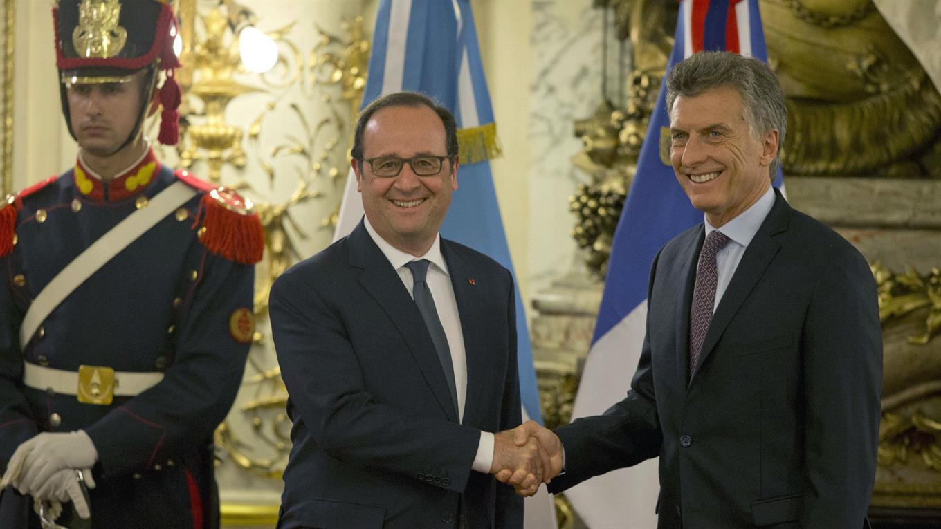 Mauricio Macri recibió a François Hollande