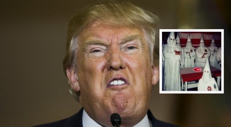 Donald Trump afirma que no sabe nada sobre el Ku Klux Klan