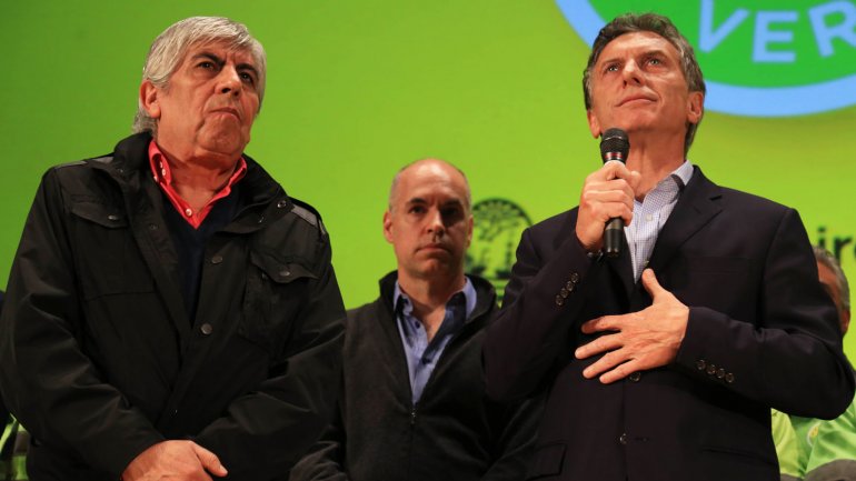 Macri recibe a las tres CGT en la Casa Rosada