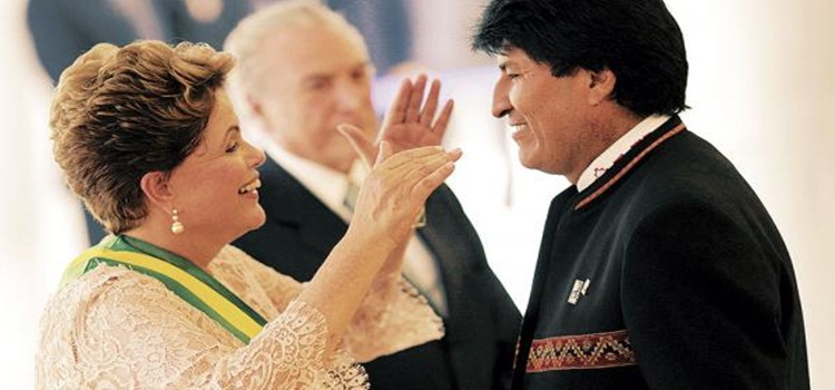 Evo Morales y Dilma Rousseff buscarán reforzar la relación diplomática
