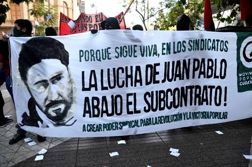 Marcha contra la Reforma Laboral y en recuerdo a Juan Pablo Jiménez termina con disturbios y detenidos