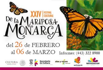 Realizan el XXIV Festival de la Mariposa Monarca