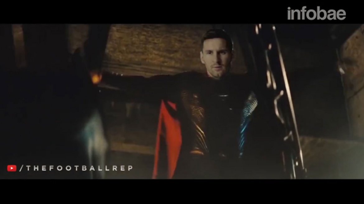 VIDEO: La versión de Superman Messi vs Batman Ronaldo