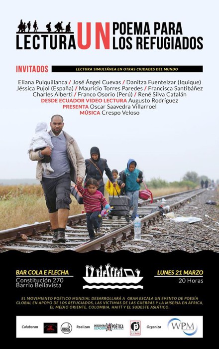 “Un poema por los refugiados” :Celebración día Internacional de la Poesía en Barrio Bellavista