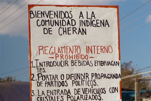 Cherán rechaza unirse al Mando Único