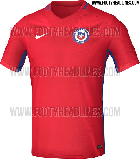 Filtran diseño de nueva camiseta de la selección chilena