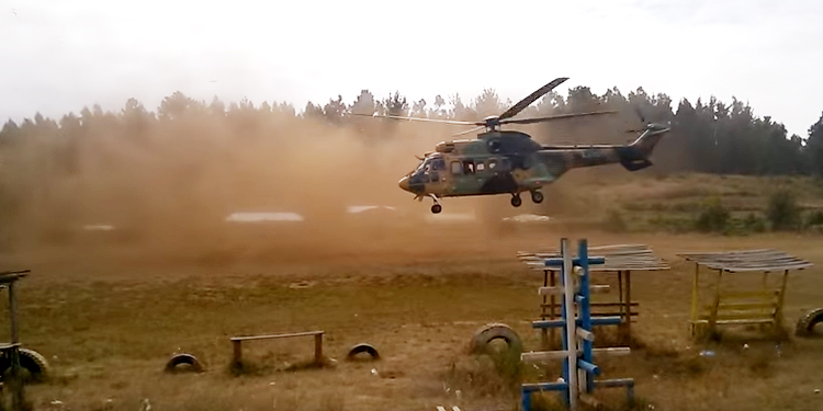 Activista de la causa mapuche denuncia sorpresivo aterrizaje de helicóptero militar en zona indígena