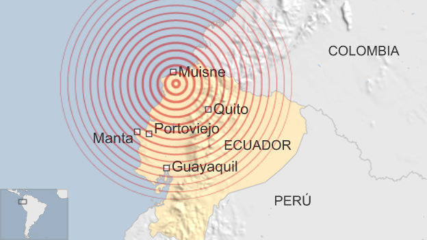 Ecuador: Terremoto de 7,8 deja al menos 272 muertos en la zona costera