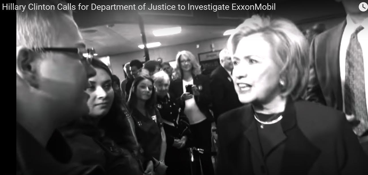 Hillary Clinton atacó a la Exxon después que dejó de donar a su fundación