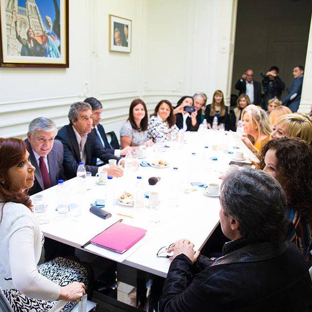 CFK se reunión con senadores del FPV