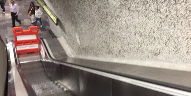 Tres heridos tras percance en escalera eléctrica del metro