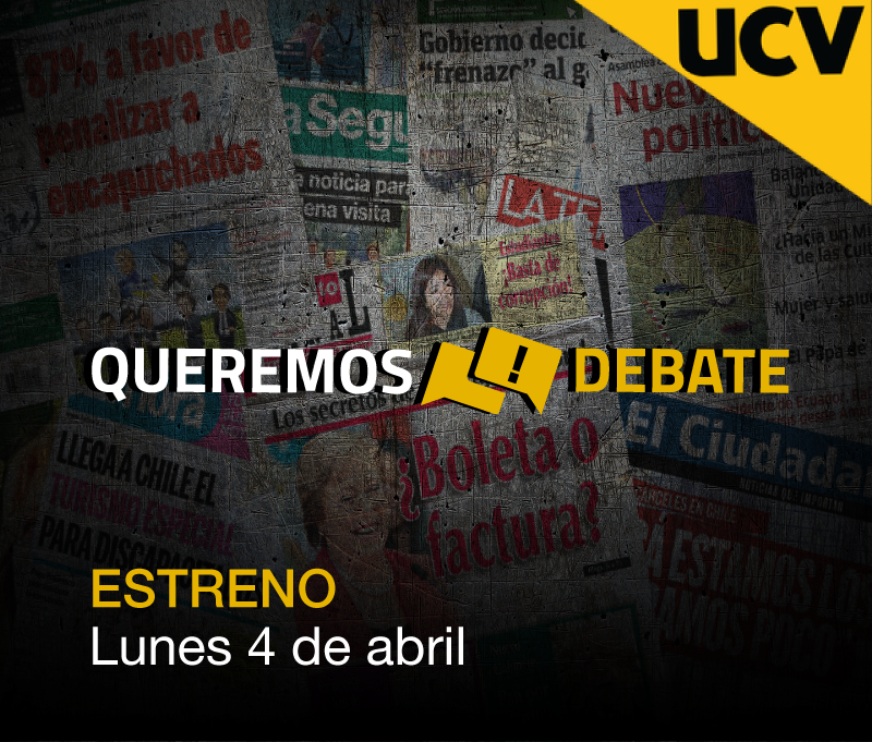 #QueremosDebate: Este lunes se estrena nuevo programa de discusión política en la TV abierta