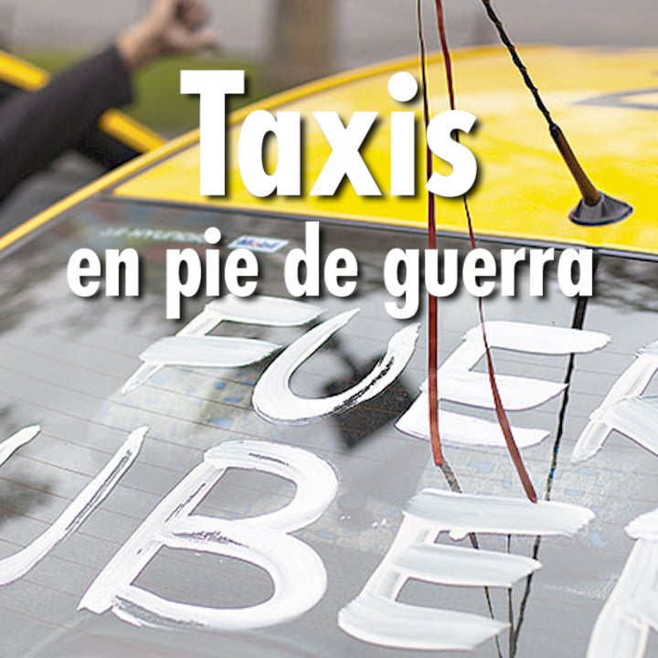 Los taxis en Chile están en pie de guerra