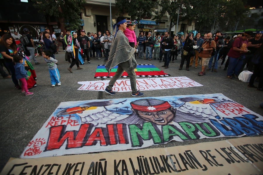 Concentración en defensa al pueblo mapuche logró masiva asistencia