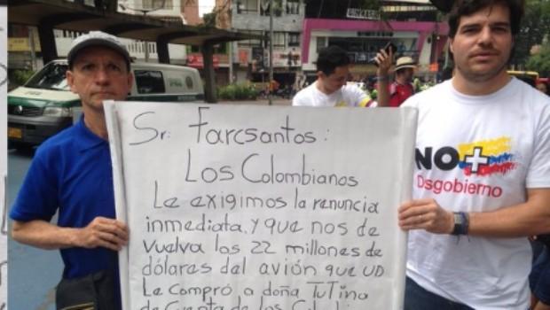 Colombia: Miles protestaron contra el gobierno de Juan Manuel Santos