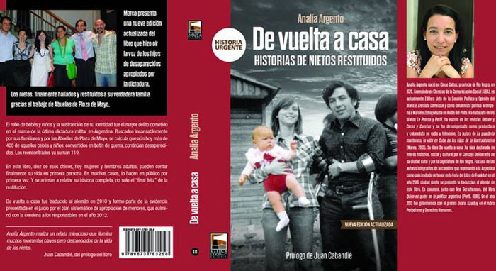 «De vuelta a casa» un libro sobre la búsqueda de Abuelas de Plaza de Mayo contada desde los nietos recuperados