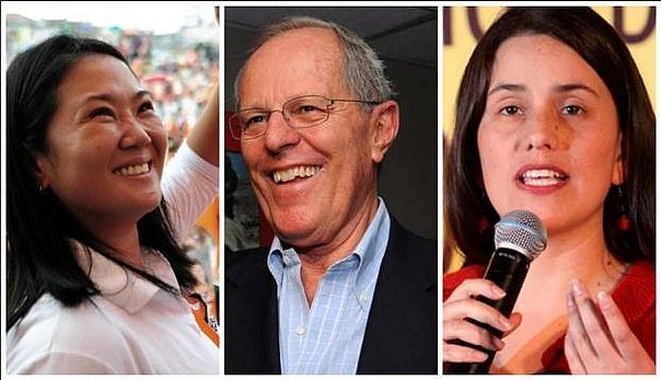 Peruanos a segunda vuelta presidencial: Keiko Fujimori 39.43%, PPK 23,96%
