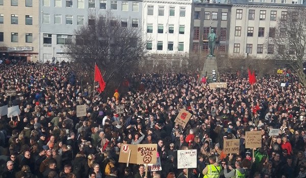 protestas islandia