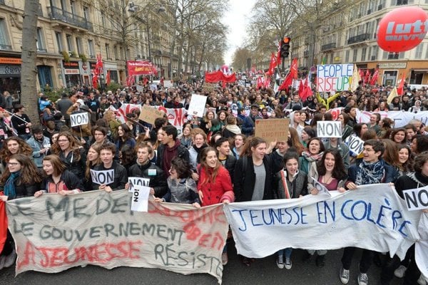 Francia: Novena jornada de huelga contra la polémica reforma laboral