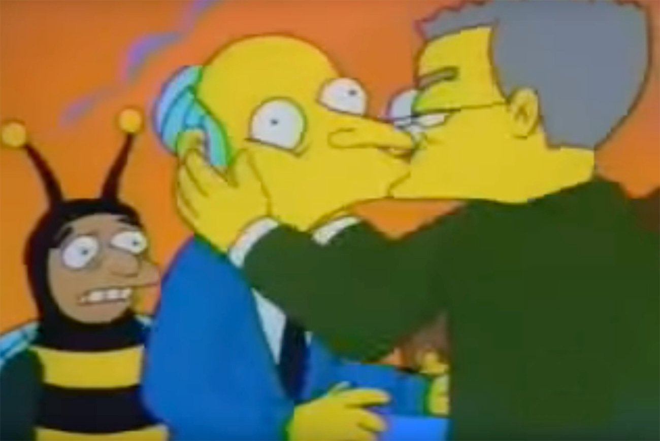 (Video) Los Simpsons: Smithers finalmente sale del closet reconociendo su homosexualidad