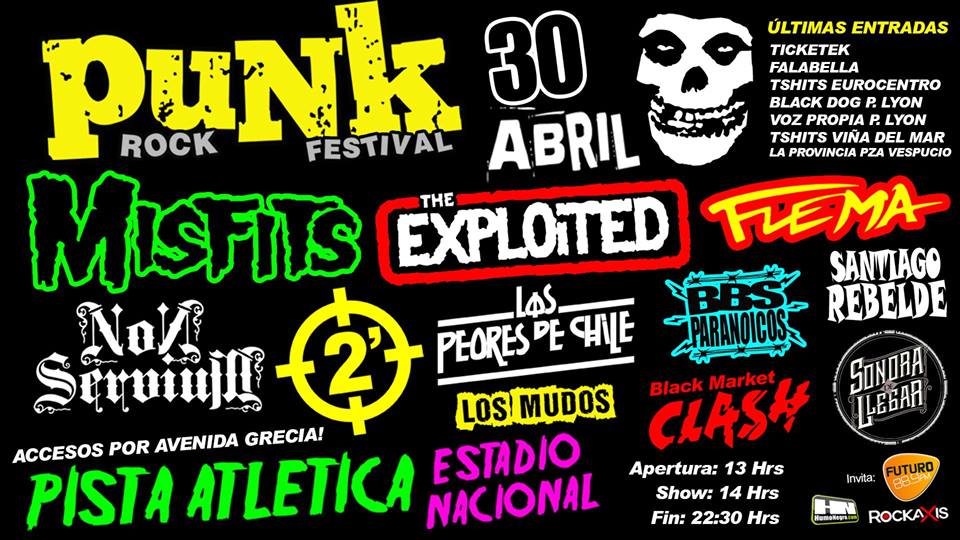 CONCURSO: Sorteamos entradas dobles para «Punk Rock Festival»