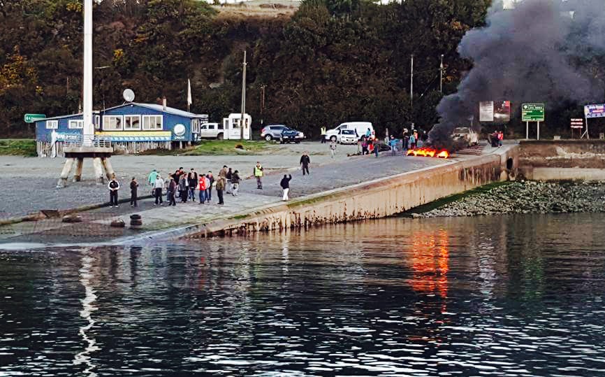 La acusación que tiene a dos dirigentes de Chiloé enfrentados a la justicia tras protestas