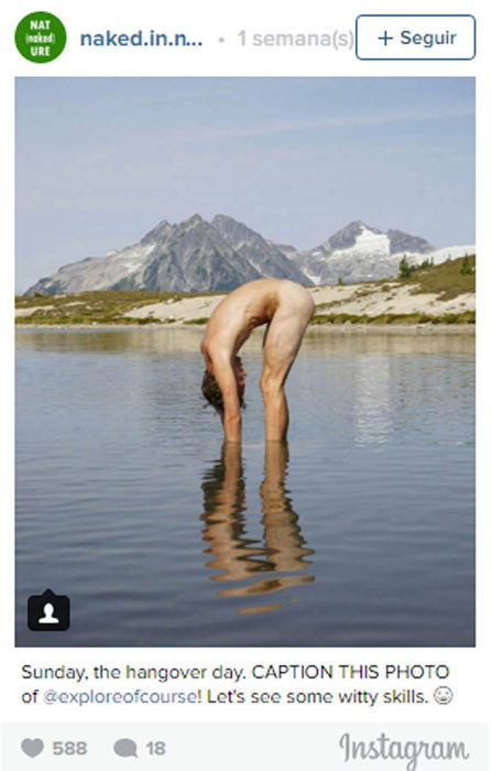 Naked in Nature: El instagram que muestra a personas desnudas en la naturaleza