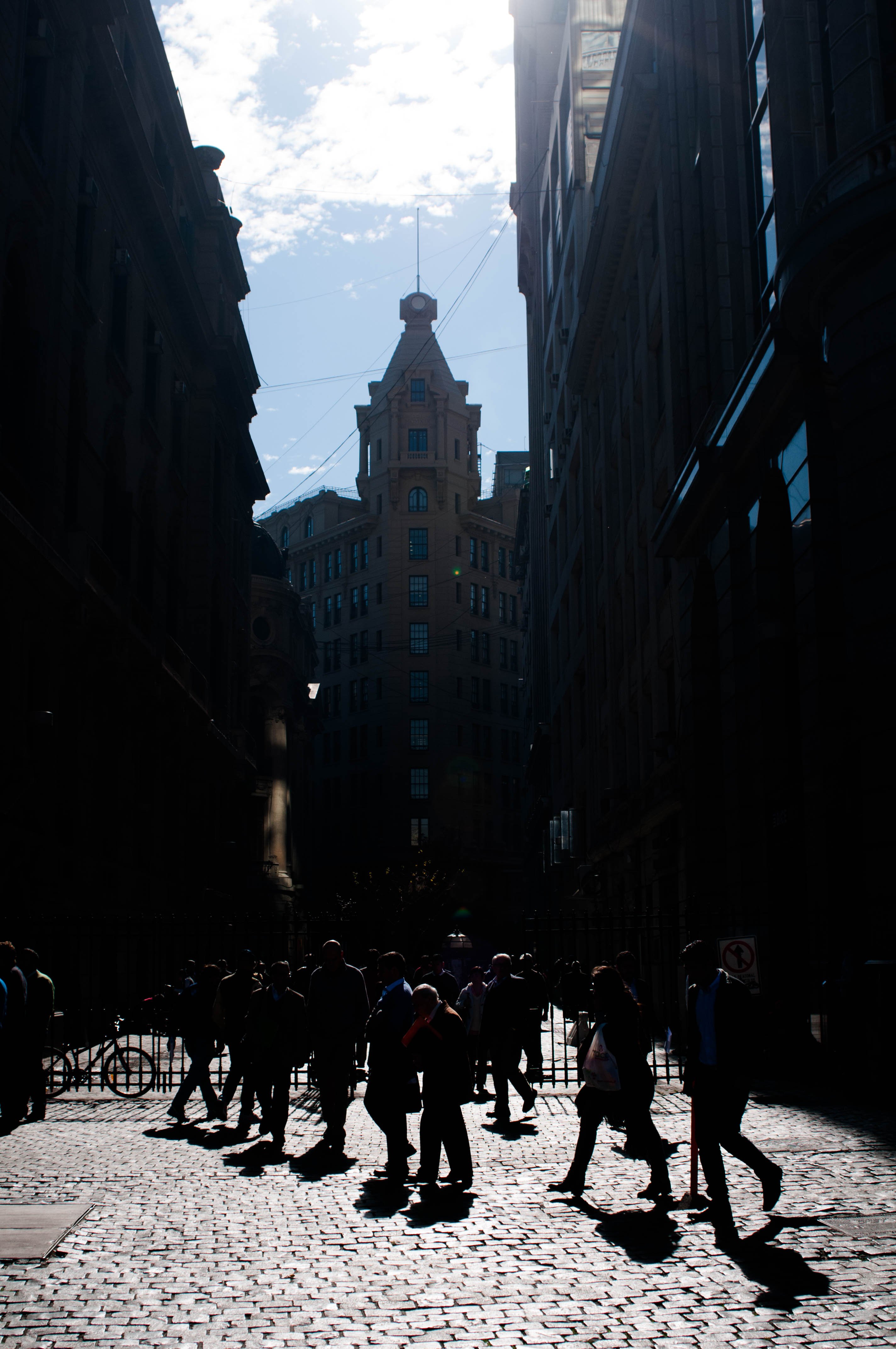 Luces y sombras del centro de Santiago