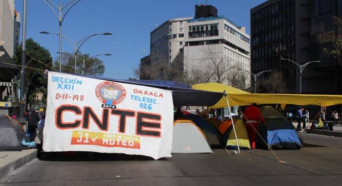 Advierte CNTE reinstalación de plantón en el Zócalo capitalino