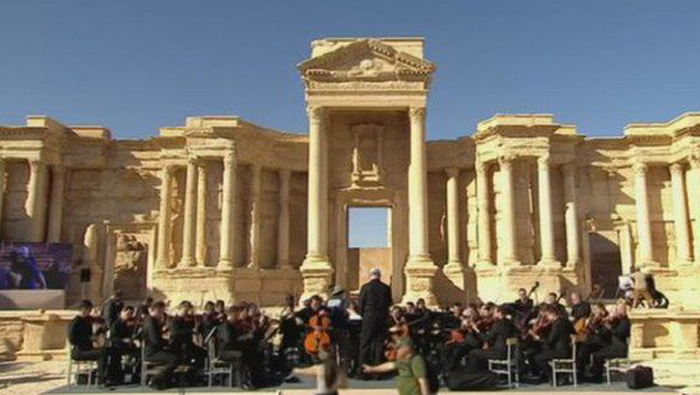 La música venció a la guerra: sinfónica rusa ofreció bello concierto en Palmira